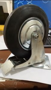 Roda Karet Hidup + Rem 8\"