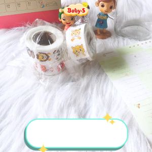 Cuộn 500 sticker sticker khen thưởng cho bé với nhiều hình thú đáng yêu màu sắc bắt mắt khiến những giờ học của bé thêm sinh động Baby-S SST012
