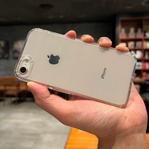 Acrylic Thickened High Transparency White Mobile Phone Case for SE2 SE3 Series Full Cover Anti-Fall Simple High Aesthetic Value