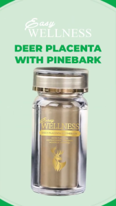 Easy Wellness Deer Placenta Stem Cell 60 Capsules with Pine Bark Extract Immune System Support Cell Renewal Supplement