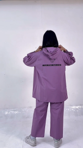 Jas Hujan Pria Wanita Dewasa Setelan Celana Tebal Awet Elastis