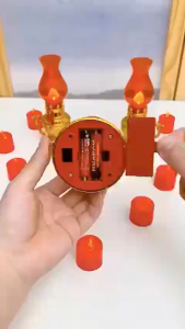 Đèn Thờ Sử Dụng Pin Vĩnh Cửu Kiểu Dáng Cổ Kính Trang Nghiêm An Toàn Tiết Kiệm Điện Khi Sử Dụng