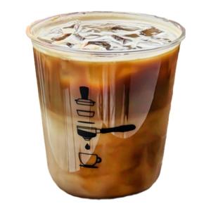 Trendy U-Shaped Fat Bubble Cup Disposable Coffee Cup Transparent PET Cold Drink Cup Plastic Cup Milk Tea Pudding Cup