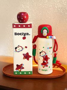 Cốc Nước Giữ Nhiệt Bằng Thép Không Gỉ Dung Tích Lớn Cho Học Sinh Đi Học Cốc Nước Có Ống Hút Phong Cách Mới 2025 Dành Cho Nữ