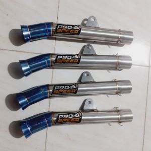 PRO SPEED Knalpot Racing Pipe on street / 51mm Universal inlet / Silencer Tabung Knalpot Motor