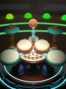 Bộ trống đa chức năng kèm micro Phiên bản bốn trống Đồ chơi âm nhạc ánh sáng