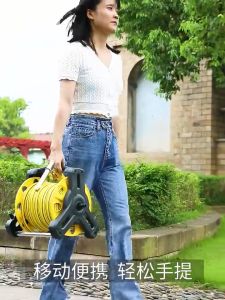 Garden Hose Reel Portable Water Garden Hose Outdoor Gardening Watering Hose Rack Cart 5-35m