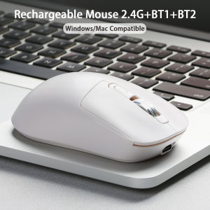 Tri-mode Superlight Mouse Bluetooth-compatible 2.4G Wireless Gaming Mouse Flagship Chip Gaming Sensor 6 Adjustable DPI for Offic