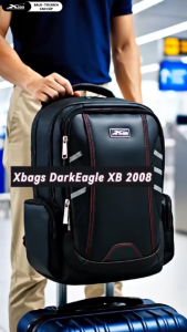 Balo Nam Cao Cấp Xbags DarkEagle XB2008 Màu Đen Chống Nước Chống Sốc Nhiều Ngăn Phom Cứng Cáp Sang Trọng Đẳng Cấp Đựng Laptop 17 Inch!