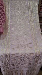 Terlaris bahan songket tumtuman batak tanpa sambung kombinasi kristal lembut cantik