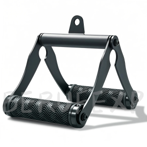 V Bar T-Bar Row Landmine Handle Attachment for Barbell Bars Double D Handle Non-Slip Soft Rubber Cable Machine Attachments