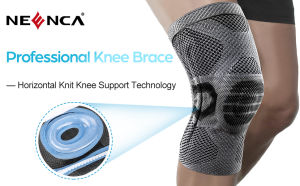 NEENCA Professional Knee Brace for Knee Pain Compression Knee Sleeve with Patella Gel Pad & Side Stabilizers Knee Support with Horizontal Knit Tech for Sports Workout Arthritis ACL Meniscus Tear