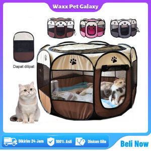 Tenda Kucing Portable Tenda Lipat Kucing 8 Panel Untuk Hewan Pagar Kucing Kandang Kucing