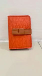 Forever Young Dompet Kartu Kecil Mini Muat Antam / LM FY 8842 Bahan Pu Tebal Kulit Jeruk Dengan Kancing Pengunci