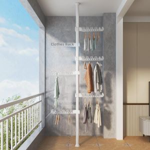 MEISITEKEKE | Extendable Durable Foldable Clothes Rack