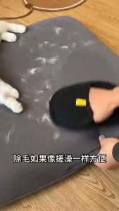 Pet Static Hair Removal Gloves Washable Two-way Pet Grooming Gloves Portable Reusable