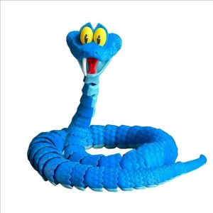 Disney | New Gary Snake: Disney Zootopia 2 Articulated Simulation Toy Snake 3d Printed Snake Gary Model Stress Relief Toys Child Gift