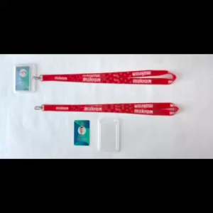 Makro Premium Leather Case Card Holder with Adjustable Lanyard