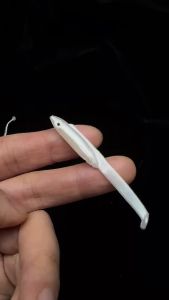 Mr.Lurion 100pcs 6cm 0.7g Fishing Soft Artificial Minnow Lure Bait 3D Eyes Paddle Tail Soft Baits for Perch Bass and Trout