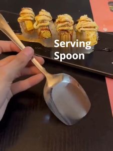 Stainless Steel Serving Spoon Makapal Serving Spoon Set Kutsara Dinner Soup Ladle Kitchen Utensils