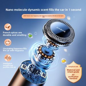 MONLEYTA | Dragon Car Fragrance 2025 New Mens Long Lasting Light Scent Solid Perfume Automotive Use Air Freshener Round Shape Deodorant