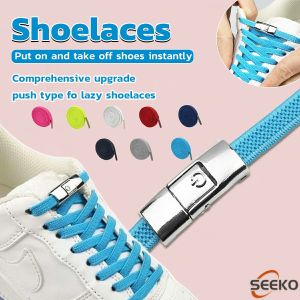 Seeko elastic shoelaces no tie lazy shoe laces lock Laces Kids Adult Outdoor Sneakers Shoelace