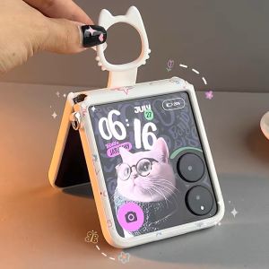 Xiaomi Mixflip2 Honor Magicvflip2 Huawei PuraX Phone Case Full Cover Foldable Screen Tempered Glass Crossbody Strap Middle Axis Nova