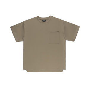 ERICE MADE Tech Fabric Loose Fit Short Sleeve round Neck Mens Functional Style Base Shirt Casual Trendy T-Shirt