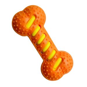 Pet Dog Chew Toy Teeth Cleaning Molar Stick Rubber Bone Toy Puppy Interactive Stick Dog Chewing Bite Toys