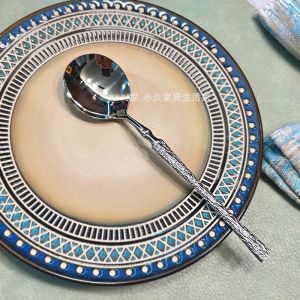 Accessible Luxury! Super Cheap 304 Stainless Steel Spoon Home Ladle Dinner Spoon Restaurant Restaurant Main Meal round Spoon