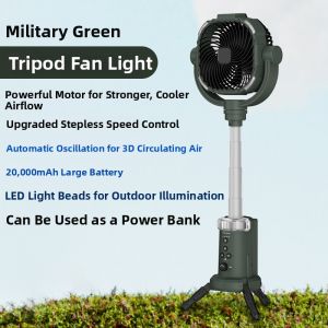 Portable Tripod Extendable Infinite Speed Fan
