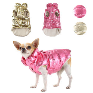 Cozy Pet Jacket Coat Waterproof Winter Fleece Puppy Clothes With D-ring For Small Medium Dogs Cats Yorkshire Chihuahua Outfits