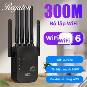 Bộ Khuếch Đại Tín Hiệu WiFi 300M Độ Lợi Cao Bộ Lặp Sóng Không Dây 2.4GHz Thiết Bị Mở Rộng Mạng Gia Đình Di Động Dễ Cài Đặt