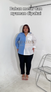 Celana Chino Wanita Jumbo Elizabeth Pants Karet - Celana Elizabeth Pants Karet Full Super Jumbo XXL 5XL 7XLL