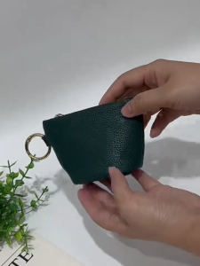 Womens Leather Small Cosmetic Bag Coin Purse And Lipstick Change Storage Bags PU Leather Bulky Small Coin Purse & Pouches