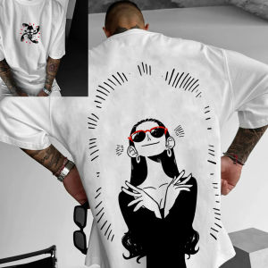 Nico Robin ONE PIECE Summer T-Shirt Anime Harajuku Men Women Vintage Oversized Streetwear Short Sleeves Loose Casual Fitness Y2k