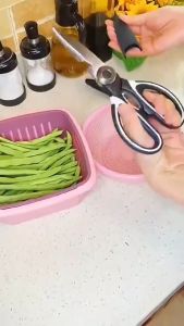 Gunting Dapur Sebaguna - Gunting Multifungsi Stainless Steel - Gunting Daging Sayur Buka Botol