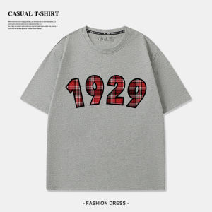 เสื้อยืดคอกลมแขนสั้นผ้าฝ้ายแท้สีดำหลวมๆ สำหรับผู้หญิง แฟชั่นฤดูร้อน ดีไซน์อเมริกัน สไตล์เกาหลี เสื้อผ้าทำงาน