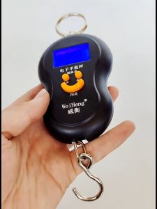 50kg Portable Digital Scale Electronic LCD Luggage Scale Mini Scales Hook Handheld Fishing Weights Pocket Scale 手提电子秤