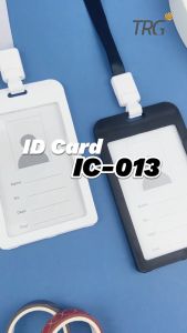 TRG Name Tag Portrait ID Card Clear Lanyard Transparan IC-013 - Tanda Pengenal Nama Plastik TRG