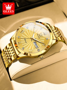 OLEVS | Automatic Thin Gold Mens Watch Water Resistant