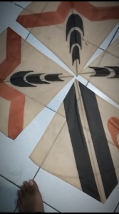 Layangan Aduan Tradisional & Mainan Anak: Motif Random Arku Sedang