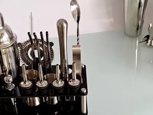 20PCS Cocktail Shaker Set Bartender Kit Bar Set Martini Barware Mixing Tools for Home Use Bartending Gift Bar Boston Shaker