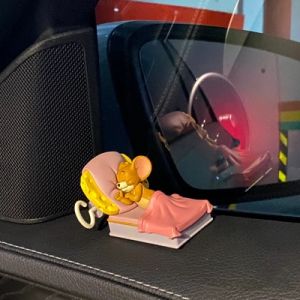 Goddess Style Sleeping Cat Car Center Console Decoration High End Creative Mouse Loaded Vehicle Interior Decoration