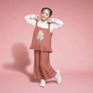 Little pineapple setelan tunik rayon Ghaliya anak 4-9Y