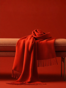 HUOYANDING | Custom Printed Red Celebration Scarf
