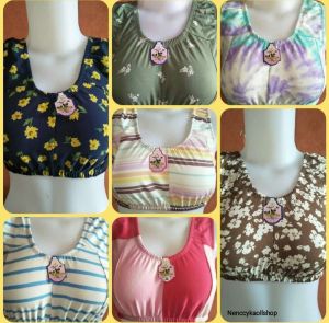 Mi niset wanita miniset tanpa busa / bra remaja dewasa bahan katun perca