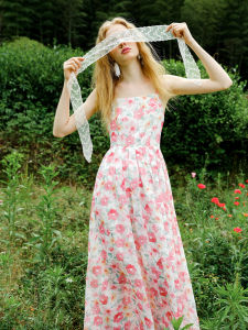 ISISLOVE | Stylish Floral French Style Camisole Dress