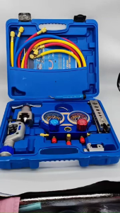 Complete Refrigeration Tools Set - Manifold Gauge for R134A R410A R22 + Flaring Tool