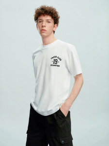 Champion | Cotton American-style Round-neck Print T-shirt